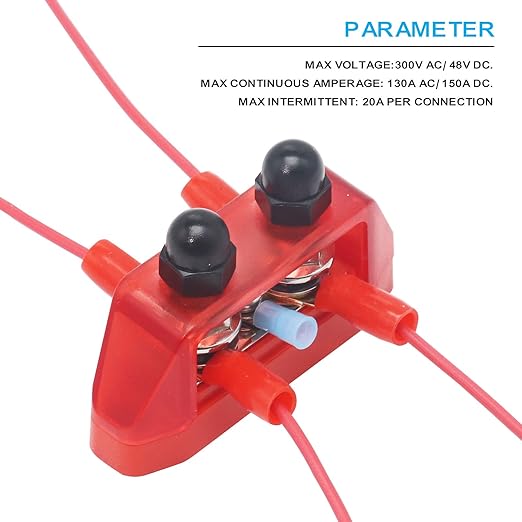 Recoil S2P-516 Busbar Dual 5/16” Studs and #8 Screw Terminal Power Distribution - Image 5