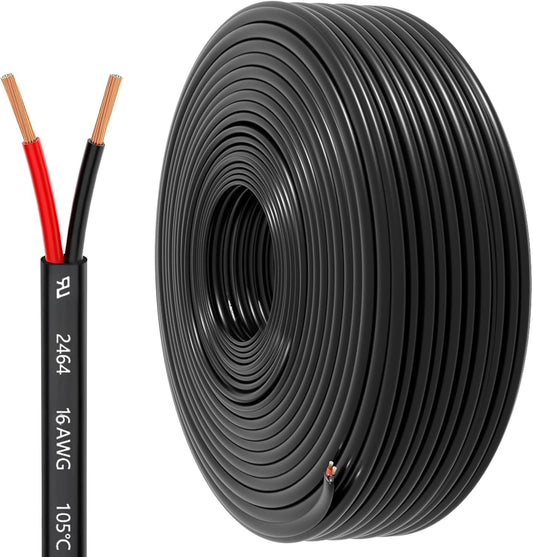 16 Gauge Wire 2 Conductor Electrical Wire, 16 AWG 1.309mm² Wire PVC Cord