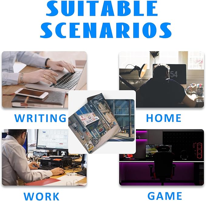 Desk Mat, Anime Summer Street Scenery Extended Gaming Mouse Pad Large, - Image 7