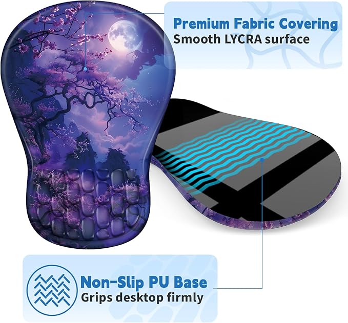 YIWEI Ergonomic Mouse Pad with Wrist Rest - Image 5