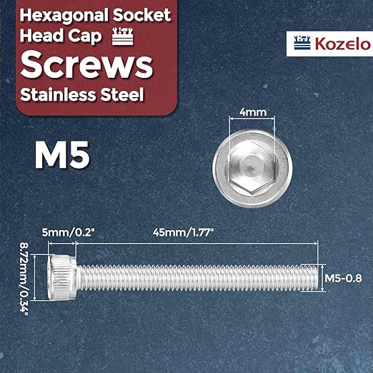 Kozelo 20pcs Socket Head Cap Screws - Image 2