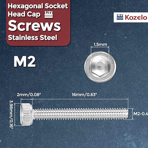 Kozelo 50pcs Socket Head Cap Screws - Image 2