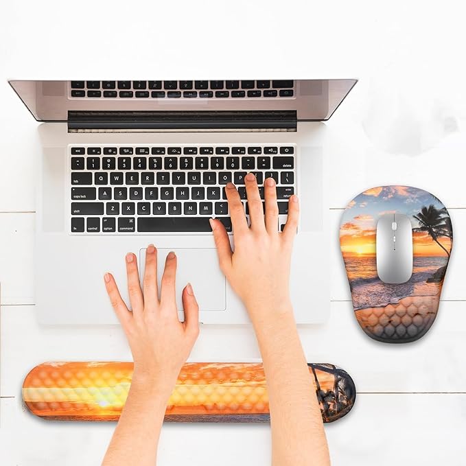 Hasinart Ergonomic Mouse Pad and Keyboard Wrist Rest - Image 6