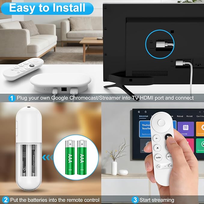 Replacement Voice Remote for Google-Chromecast-Remote, for Chromecast - Image 7