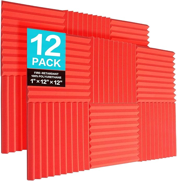 JBER 12 Pack Acoustic Foam Panels by JBER
