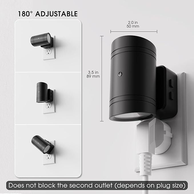 Briignite Night Lights Plug into Wall, 3CCT Modern LED Night Light Plug in - Image 6