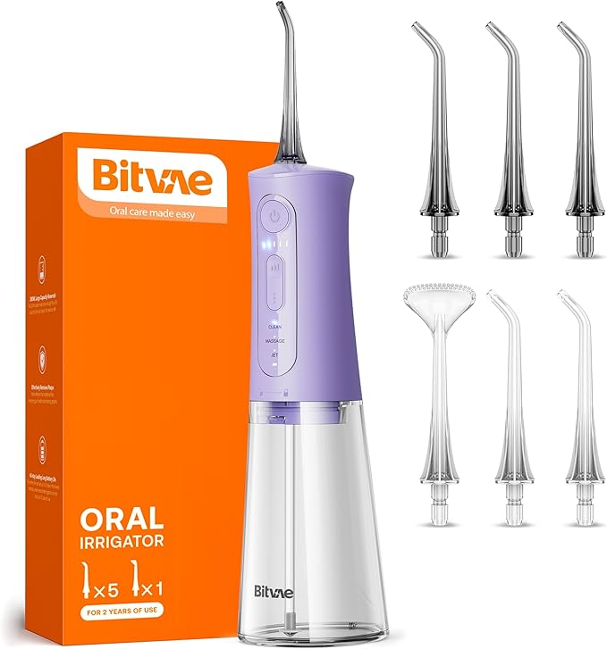 Bitvae Water Dental Flosser Teeth Pick, Portable Water Teeth Cleaner Picks by Bitvae
