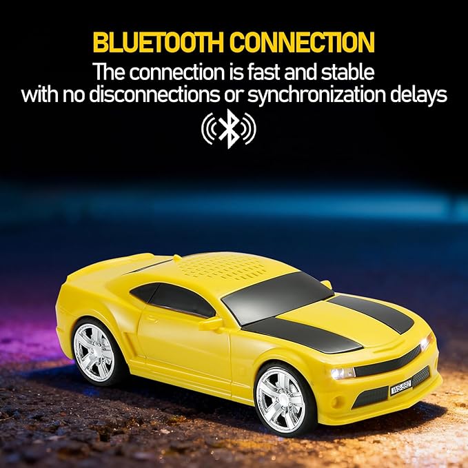 WSTER Classic Sports Car Model Bluetooth Speaker, Portable Wireless Outdoor - Image 3