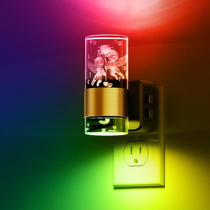 L LOHAS LED Night Lights Plug into Wall, Dusk to Dawn Nightlight, 9 Colors - Image 5
