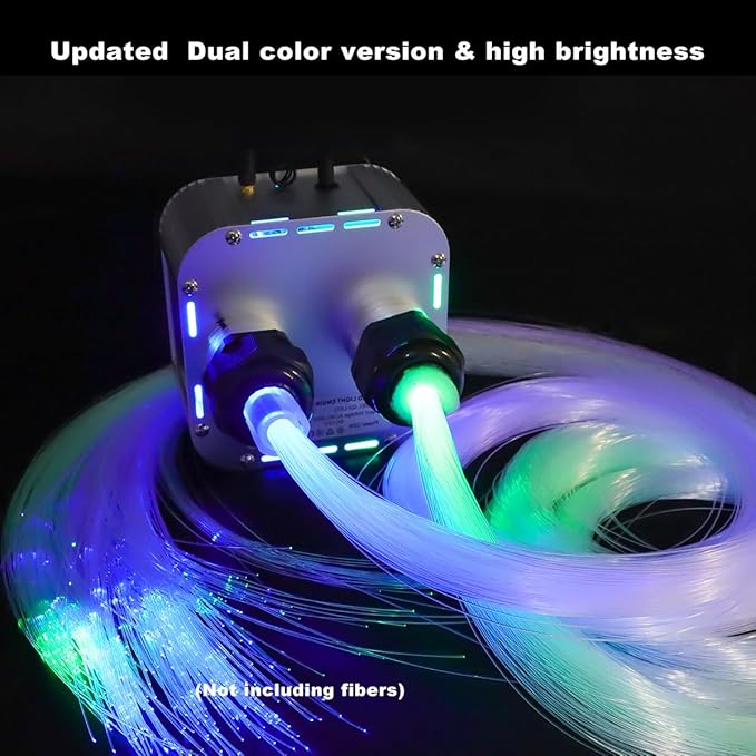 AZIMOM Dual Color 32W High Brightness Twinkle Fiber Optic Light Source RGBW - Image 3