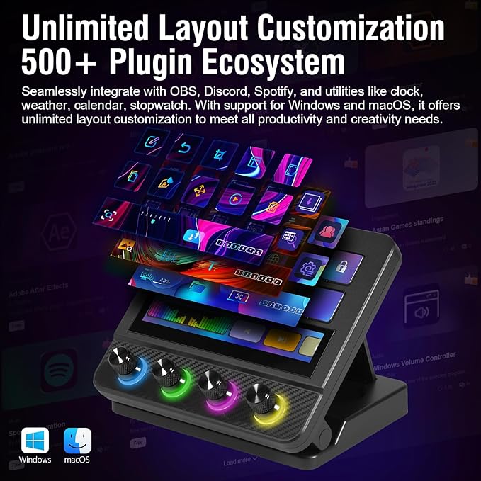 VSDINSIDE Macro Pad, Streaming Deck Stream Controller Soundboard Keypad - Image 4