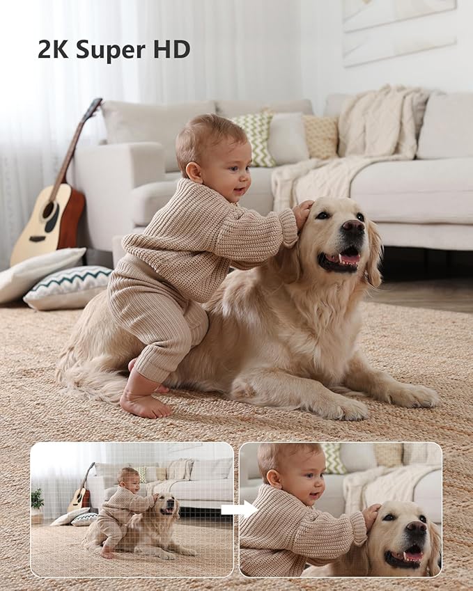 Imou 2K WiFi Security Camera Indoor Pet Dog Baby Camera - Image 2