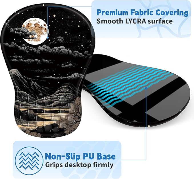 YIWEI Ergonomic Mouse Pad with Wrist Rest - Image 5