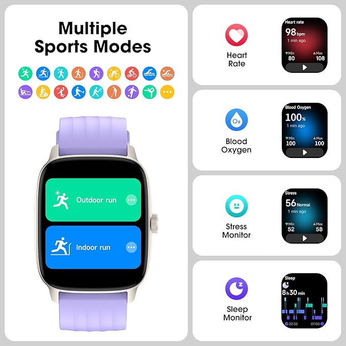 Pedometer Watch No APP/Phone Required, Waterproof Fitness Tracker Watch - Image 4