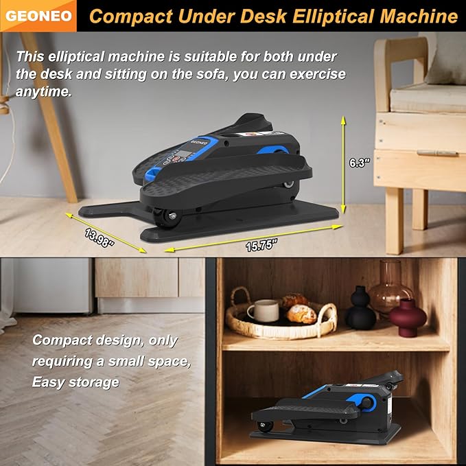 Under Desk Elliptical Machine, Electric Elliptical Exerciser - Image 2