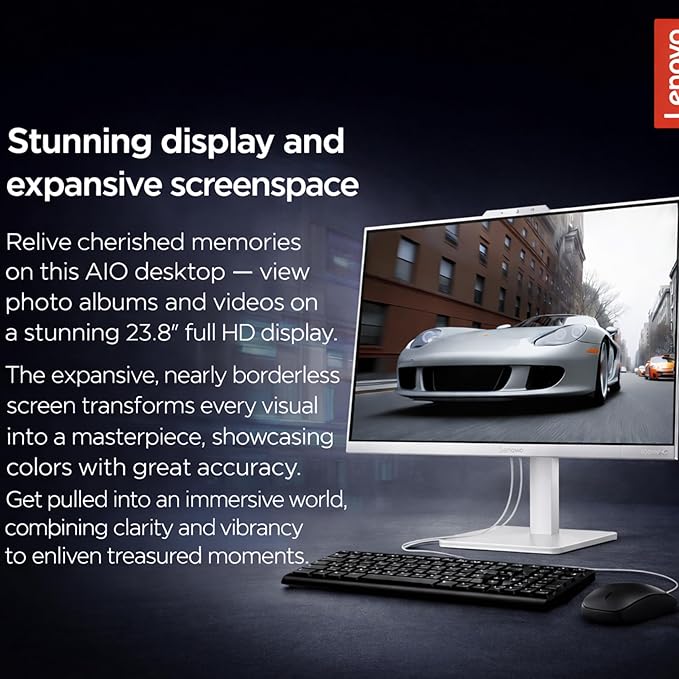 Lenovo 24" FHD All-in-One Desktop - Image 3