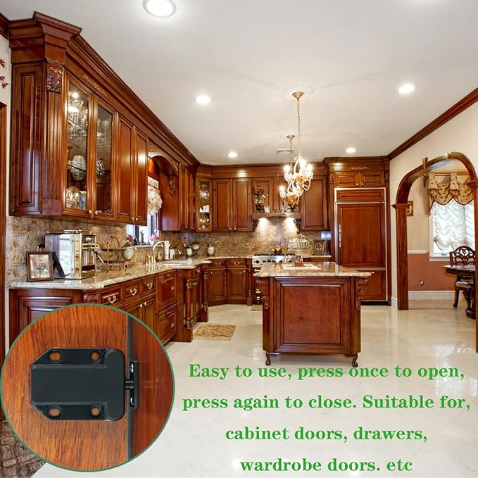 Cabinets Push Latch Cabinet & Furniture Door Catches Cabinet Latch Rebound - Image 2