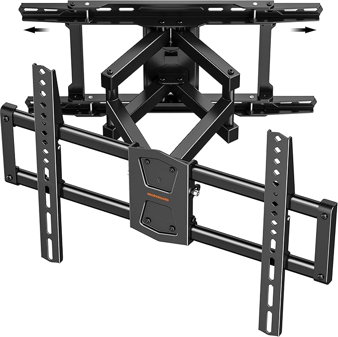 IWORKBORAD 42-86 '' Full Motion TV Wall Mount 24 Inch Studs, Heavy Duty TV by IWORKBOARD