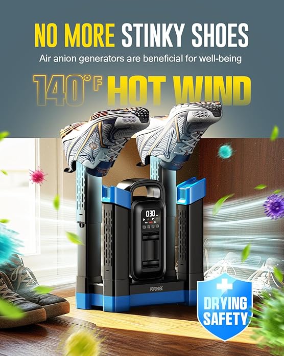 POPCHOSE Heavy-Duty Boot Dryer, Upgraded Shoe Dryer Helps Reduce Odor, Glove & - Image 2