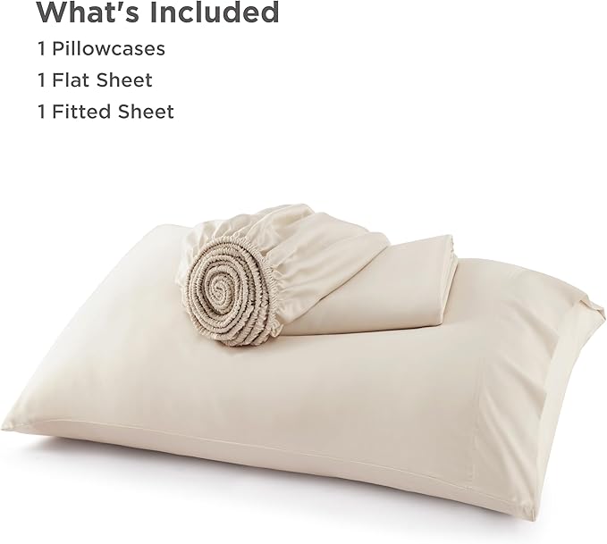 Bedsure Cooling Sheets Twin, Rayon Derived from Bamboo, Breathable & Soft Twin - Image 6