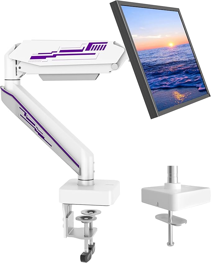 Heavy Duty Monitor Arm for Ultrawide Screen up to 49 inches, 44 lbs, Gas Spring by GUZHIKU