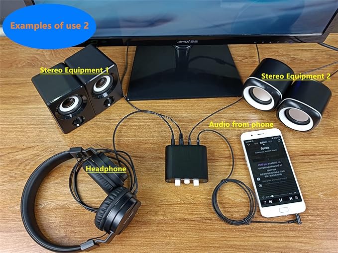 New D3 3-in-1-Out 3.5mm Stereo Audio Switch Source Input Signal switcher - Image 6