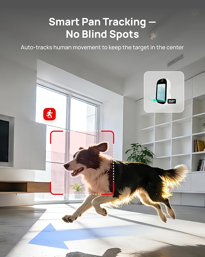 Indoor Security Camera with 4" Screen, 4MP Baby/Elderly Monitor with AI - Image 4
