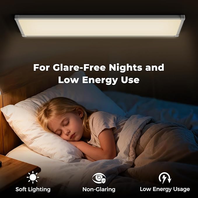 AIKVSXER 42 Pack 1x4 FT LED Flat Panel Light Surface Mount, - Image 4