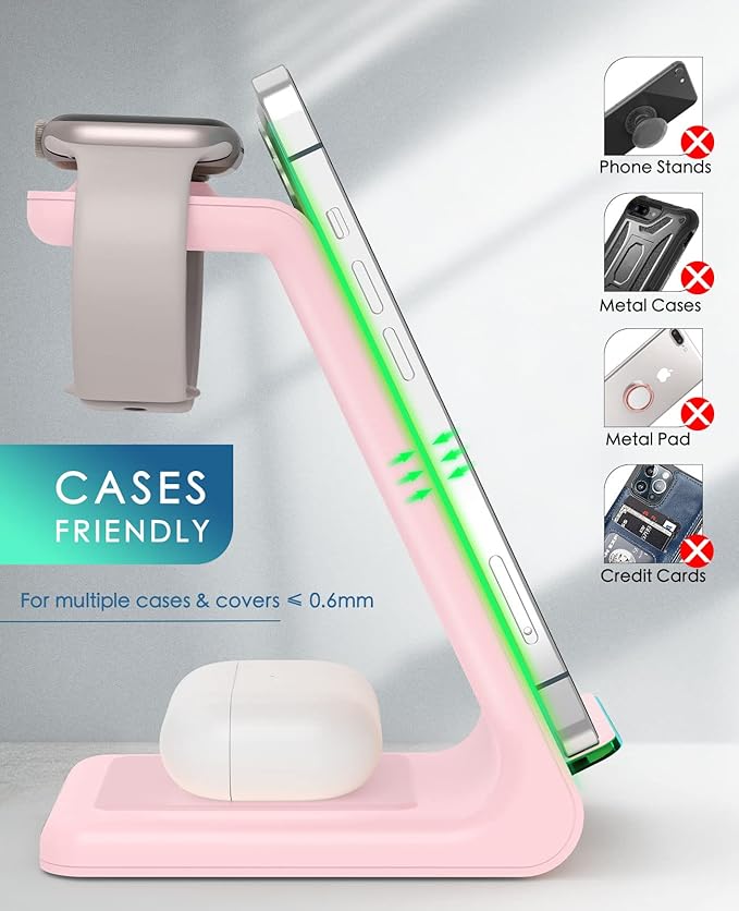 3 in 1 Wireless Charging Station, 2026 Upgraded Fast Desk Charger Station - Image 3