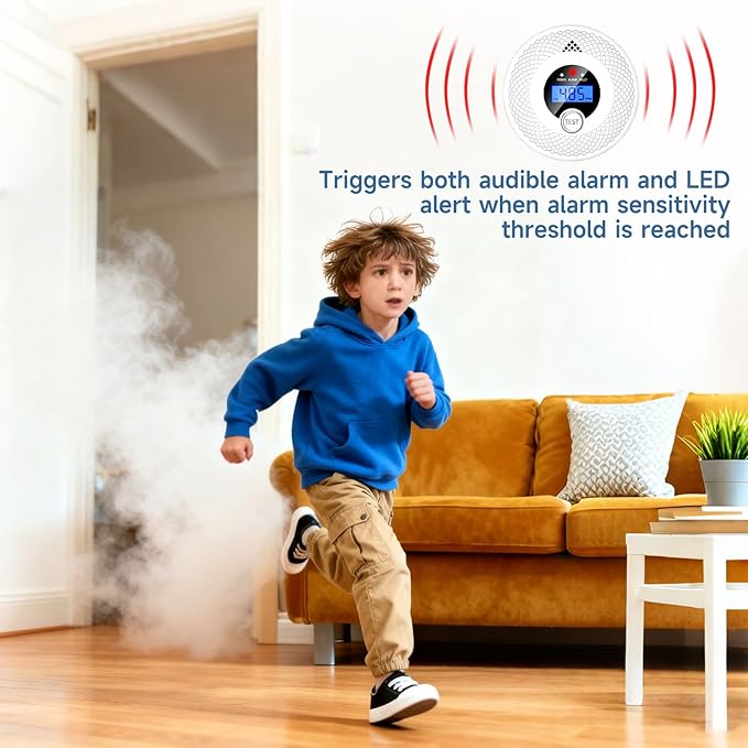 Interconnected 2-in-1 Smoke & Carbon Monoxide Detector - Image 3