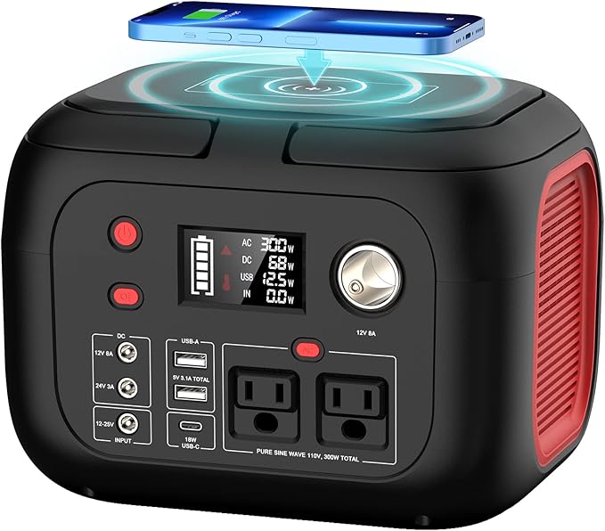 ENOFLO Portable Power Station 300W, 228Wh Solar Generator by PortablePowerStationSolarGenerators