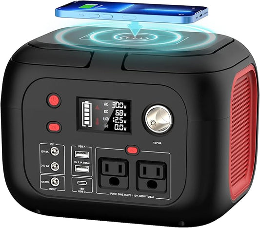 ENOFLO Portable Power Station 300W, 228Wh Solar Generator by PortablePowerStationSolarGenerators