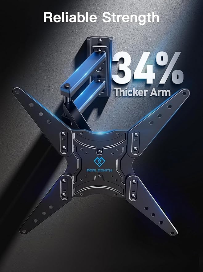 PERLESMITH Full Motion TV Wall Mount - Image 4