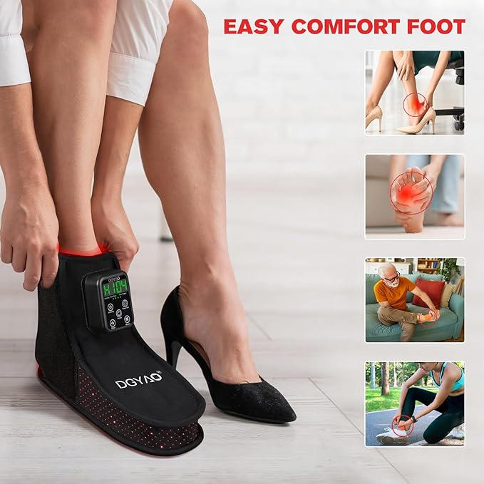 Rechargeable Red Light Therapy Feet Ankle, 132 LEDs 660 nm Red Light and 850 nm - Image 6