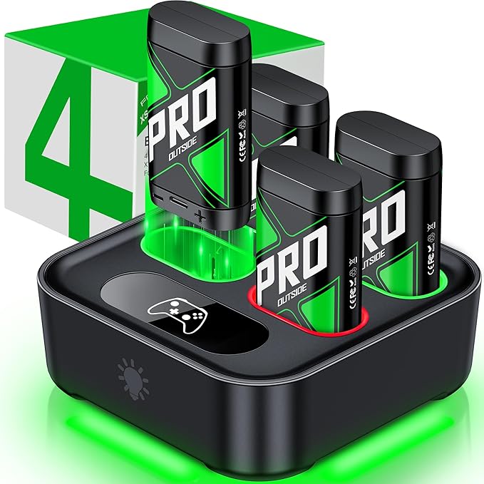 Upgraded Charger for Xbox One Controller Battery Pack by DINOSTRIKE