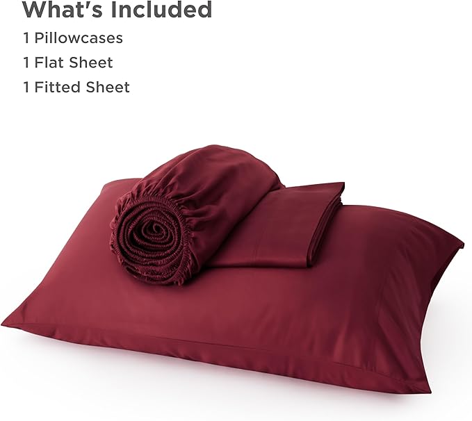 Bedsure Cooling Sheets Twin, Rayon Derived from Bamboo, Breathable & Soft Twin - Image 6