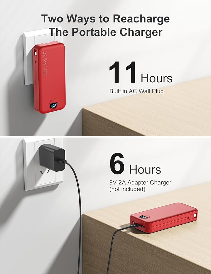 aonidi 20000mAh Ultra-Portable-Charger-Power-Bank PD20W - Image 5