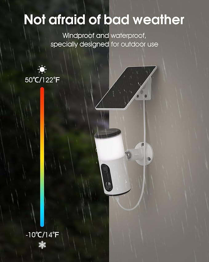 ARCCTV Floodlight Camera with Solar Panel, 4MP Battery Powered Security Cameras - Image 8