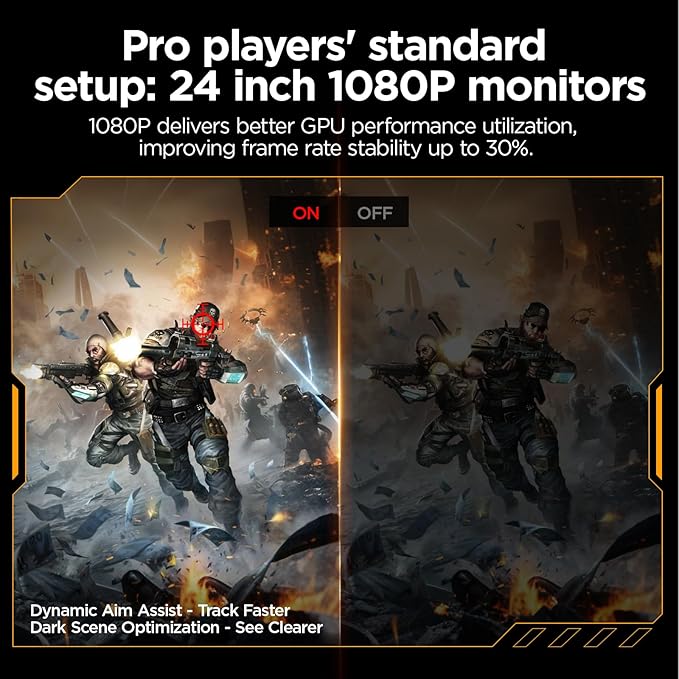 KOORUI 24" Gaming Monitor, 200Hz 1ms Fast IPS, FHD HDR400 Display, 90% DCI-P3 - Image 5