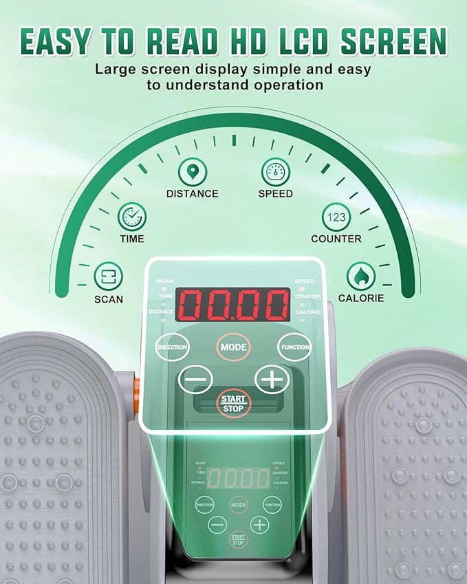 VIVURN® 019 Under Desk Elliptical 12 Adjustable Speeds Motorized Leg Exerciser - Image 4
