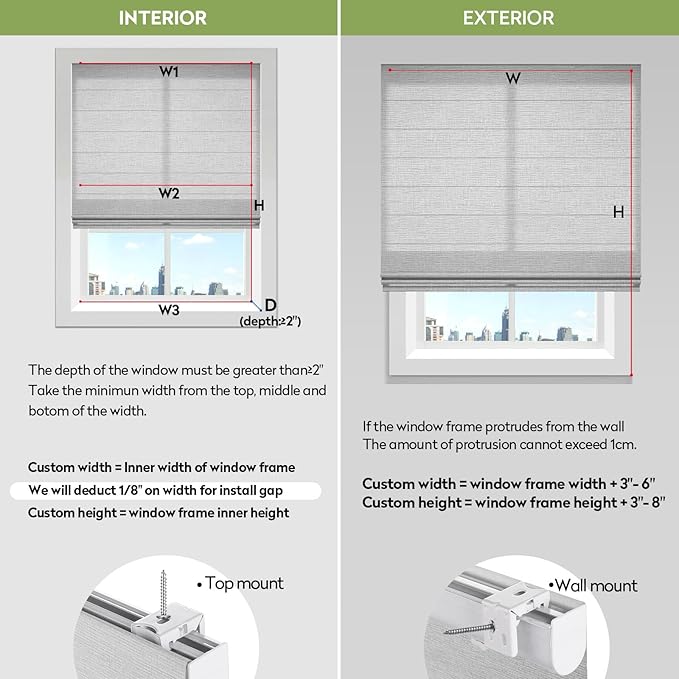ZSTARR Smart Roman Shades Rechargeable Motorized Blinds - Image 6