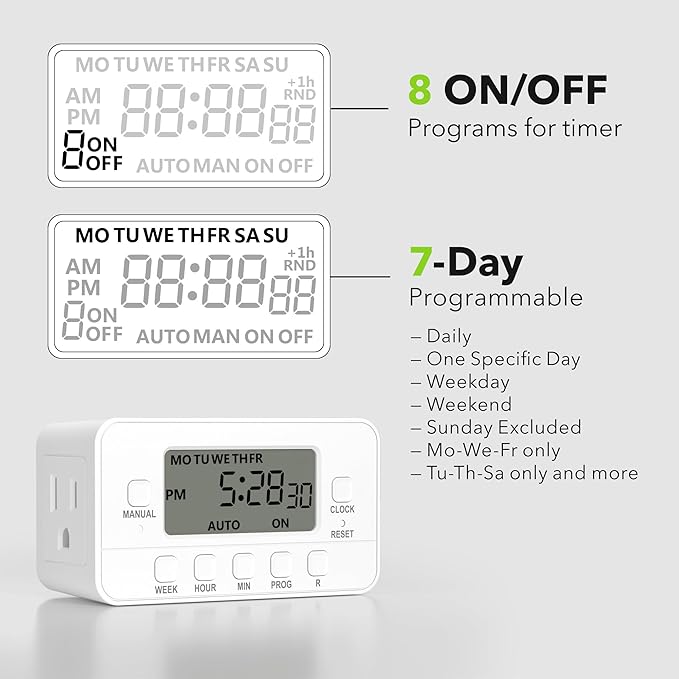 BN-LINK 7-Day Heavy Duty Digital Timer - Image 3