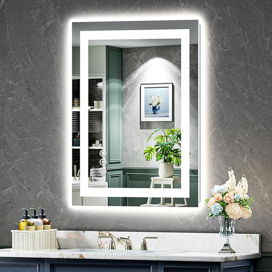 YEELAIT 24x32 Inch LED Bathroom Mirror by YEELAIT