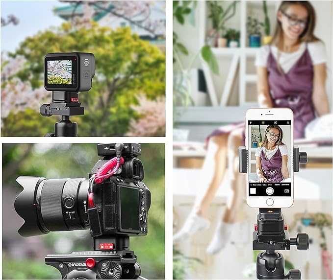 Quick Release Plate, Camera Tripod Mount Arca Swiss QR Plate Fast Claw Clamp - Image 7