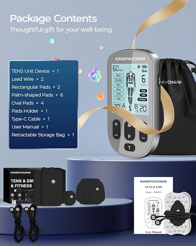 KingPavonini 3-in-1 TENS Unit Muscle Stimulator - Image 9