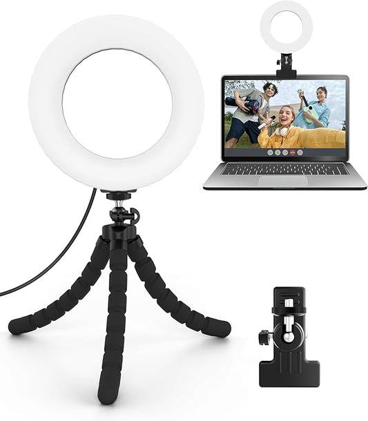 Cyezcor Video Conference Lighting Kit， Clip on Light Reading Lights， Ring Light by Cyezcor