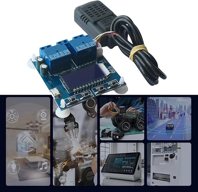Double Output Digital Display Temperature Humidity Control Module Easy Read -20 - Image 2