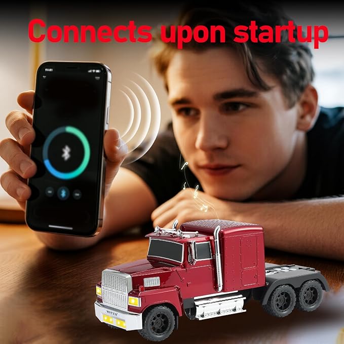 WSTER American Truck Bluetooth Speaker, Retro Car Model，Portable Wireless - Image 2