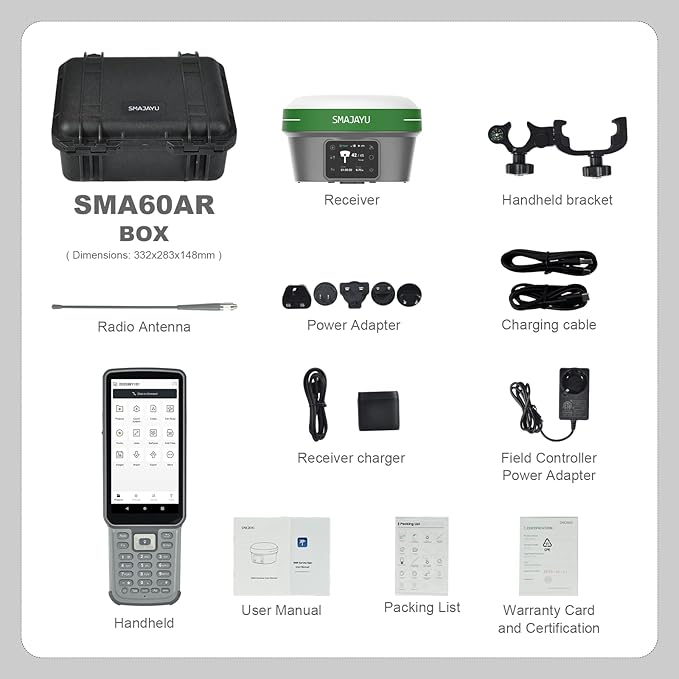 SMA60 AR Visual Photogrammetry RTK GNSS Survey System | Dual Cameras - Image 2