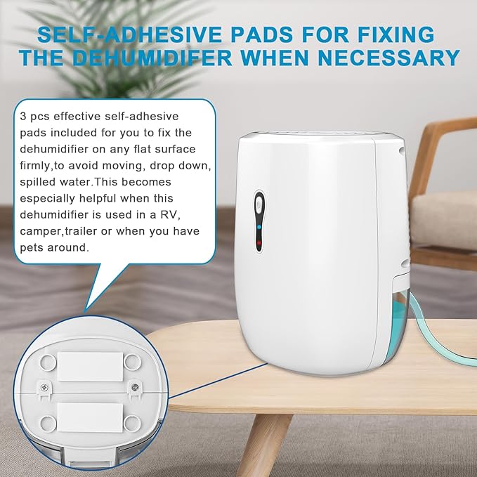 Dehumidifier with Drain Hose. Litever Small Portable Dehumidifier. Auto-OFF. - Image 7